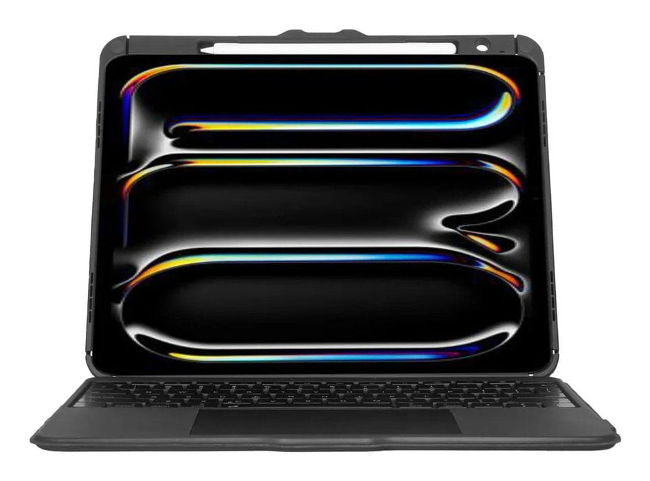 Targus Versavu Caja De Teclado Y Folio (Caja Del Teclado) Con Panel Táctil Retroiluminación Inalámbrico Bluetooth 5.0 Qwerty Reino Unido Negro Para Apple 13-Inch Ipad Pro (M4)