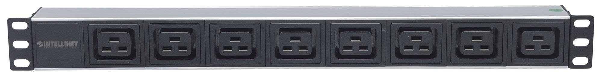 EAN 0766623163613 - Intellinet 163613 unidad de distribución de energía (PDU) 8 salidas AC 1U Negro, Plata imagen 3