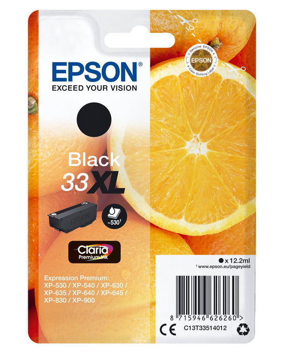 Tinta Original Epson 33 Xl Alta Capacidad Negro