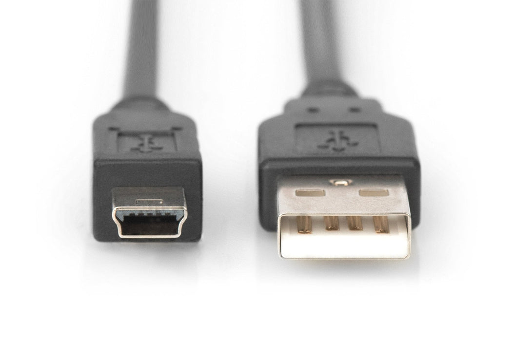 EAN 4016032282891 - Digitus AK-300108-010-S cable USB 1 m USB A Mini-USB B Negro imagen 2