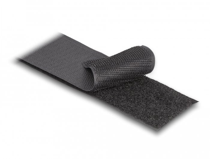 Delock Cinta Adhesiva De Velcro Resimente Y Cinta De Vellón 25mx50mm Sw