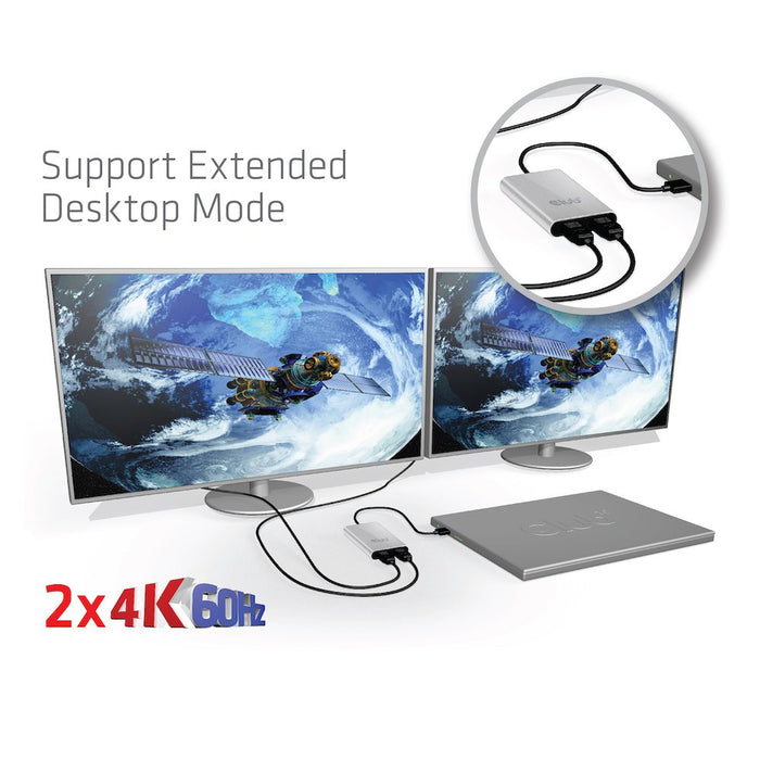 EAN 8719214470722 - CLUB3D CSV-1577 divisor de video USB Tipo C 2x DisplayPort imagen 7