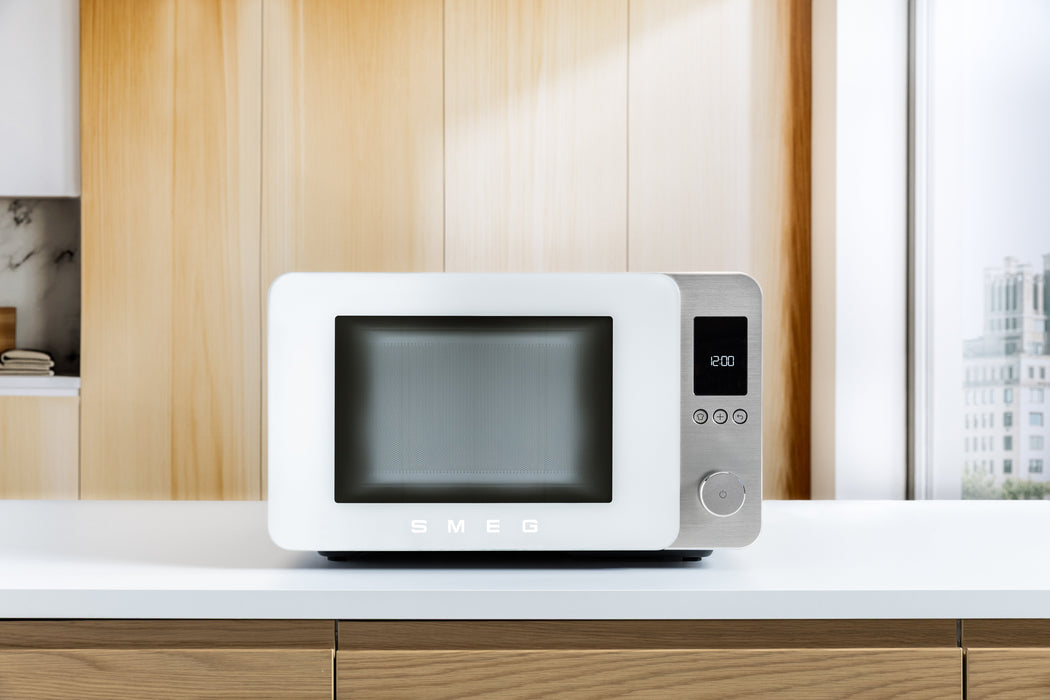 Microondas De Sobremesa Smeg Moc02whmeu Con Ventilador/Grill