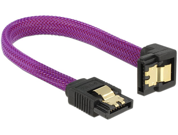 Cable Delock 83693 De Sata 0,1 M Púrpura