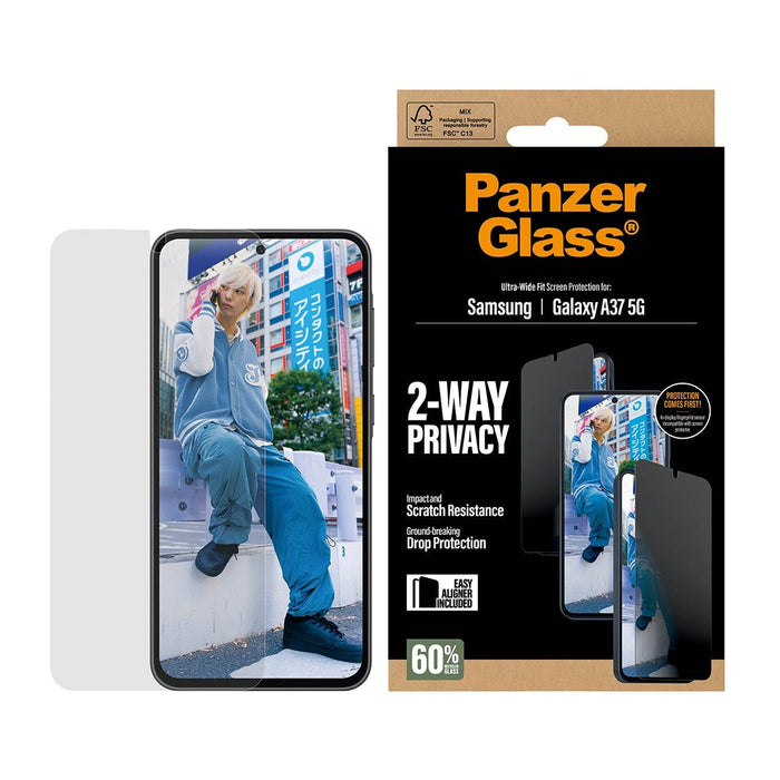 Panzerglass Privacy Displayschutz Samsung Galaxy A37 Ultra-Wide Fit Easyaligner