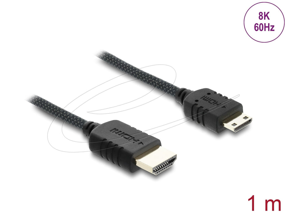 Delock Koaxiales High Speed Cable Hdmi Hdmi Macho A Mini Hdmi Macho 8k 60 H