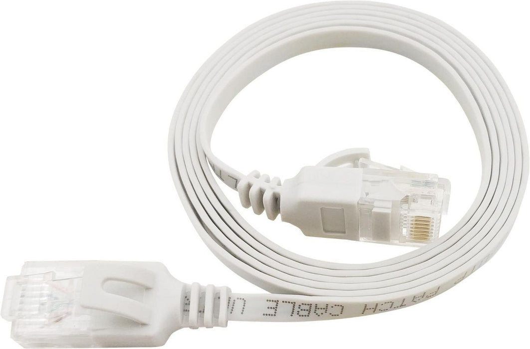 Flat U/Utp Cat6a White 1.5m Awg 34/7, Pvc, 1x4mm Utp-Fl6a-00150-Wh