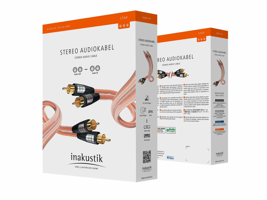 EAN 4001985511136 - Inakustik 0030413 cable de audio 3 m RCA Transparente imagen 2