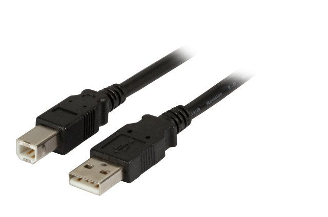 Efb Usb2.0 Anschlusscable A-B,St.-St.,1.8m,Schwarz,Premium