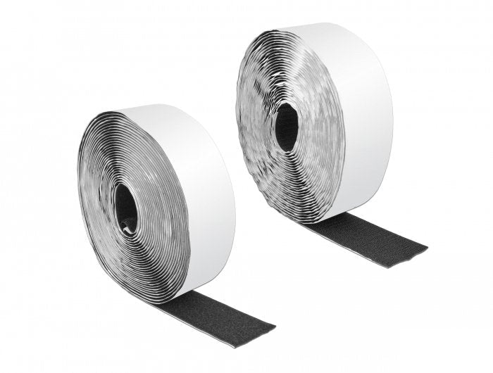 Delock Klettband Selbmklebend Haft Flauschband 10mx50mm Sw