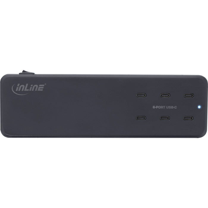 Inline 31516i Cargador Multipuerto Inline, Cargador, 6x Usb Tipo C, Pd 3.0, Gan, Negro