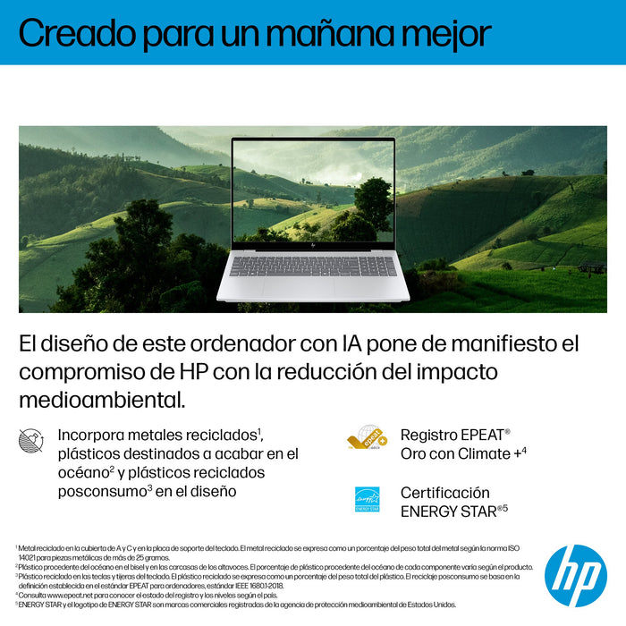 EAN 199251567315 - HP OmniBook 7 AI 16-ay0005ns Intel Core Ultra 7 255H Portátil 40,6 cm (16") Pantalla táctil 2K 32 GB DDR5- imagen 9
