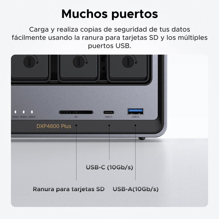 EAN 6941876232611 - Ugreen NASync DXP4800 Plus NAS Escritorio Intel® Pentium® Gold 8505 8 GB DDR5 0 TB UGOS PRO imagen 7