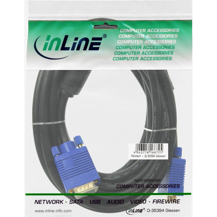 Cable Inline S-Vga Premium 15hd Macho A Macho Negro 20m