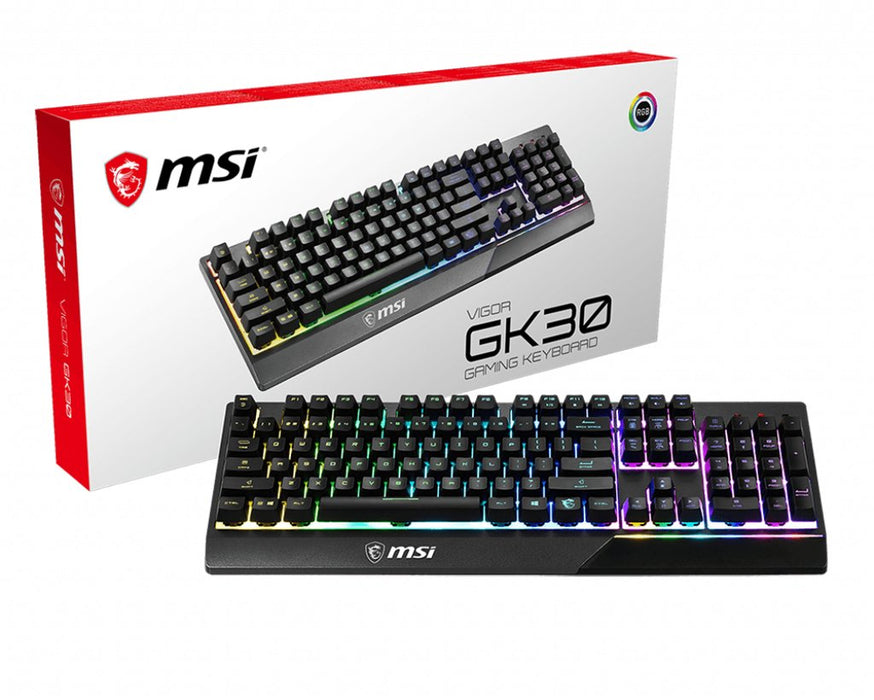 Teclado Español Msi Vigor Gk30 Usb Qwerty Negro