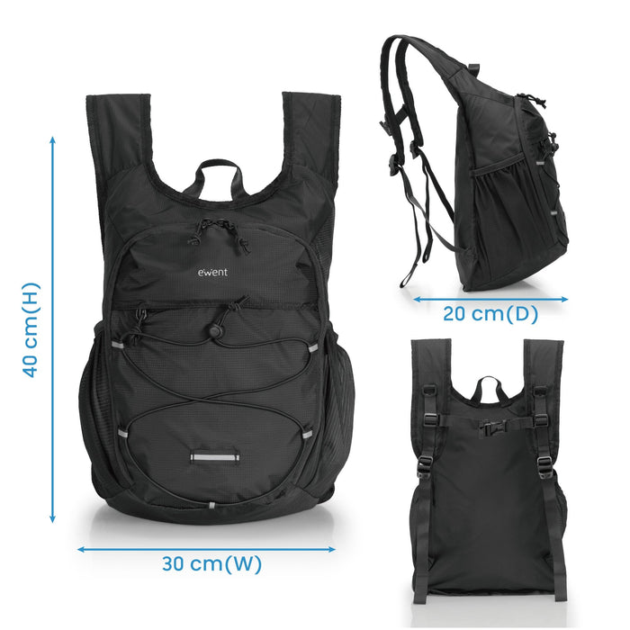 Mochila Viaje Ewent Ultralig 24l Imper. 210d Nylon 14"Ne