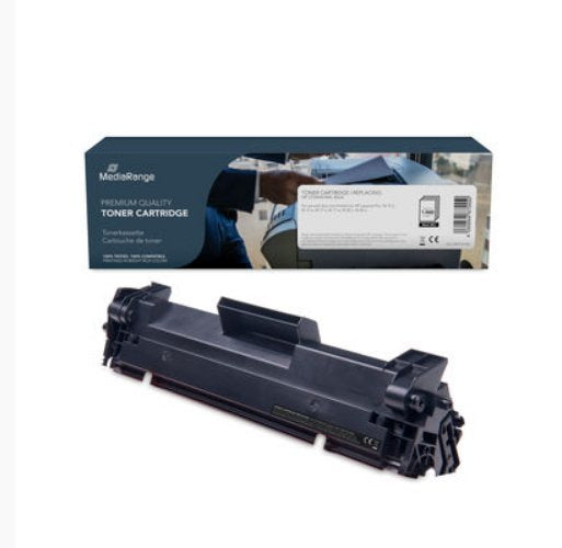 Mediarange Toner Hp Para Cf244a 44a, 1.000 Copias, Negro