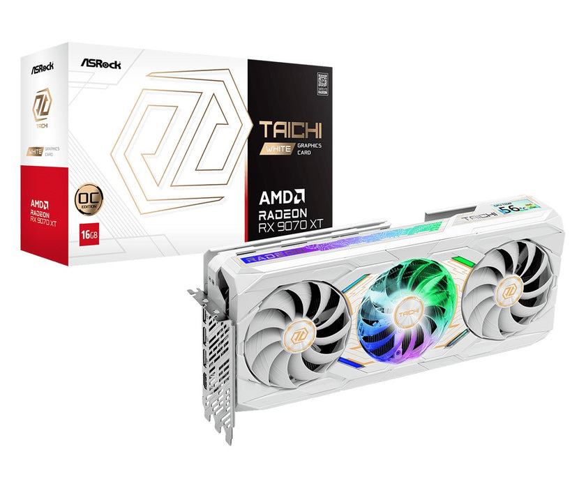 Asrock Rx9070xt Tcw 16go 16gb Ddr6 Hdmi 3xdp