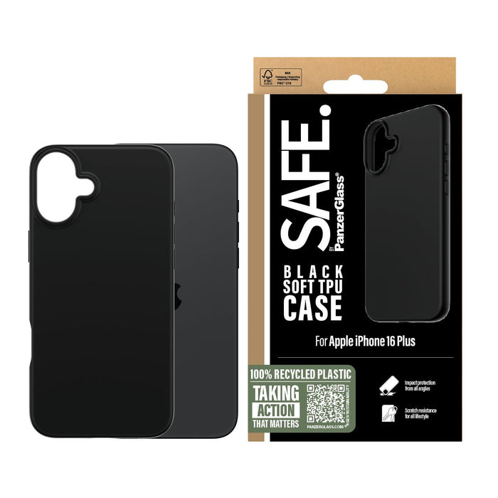 EAN 5715685003363 - PanzerGlass SAFE. by ® TPU Case Black iPhone 16 Plus funda para teléfono móvil Negro imagen 2