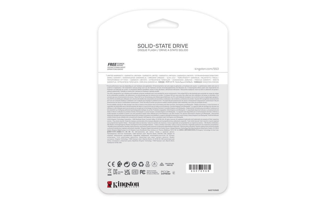 Disco Ssd Kingston Nv2 M.2 1tb Pcie G4x4 2280 Rw: 3500/2100mb/S, 320tbw Nvme