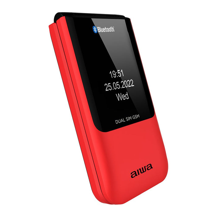 EAN 8435256897548 - Aiwa FP-24RD teléfono móvil 6,1 cm (2.4") 91,7 g Negro, Rojo Característica del teléfono imagen 7