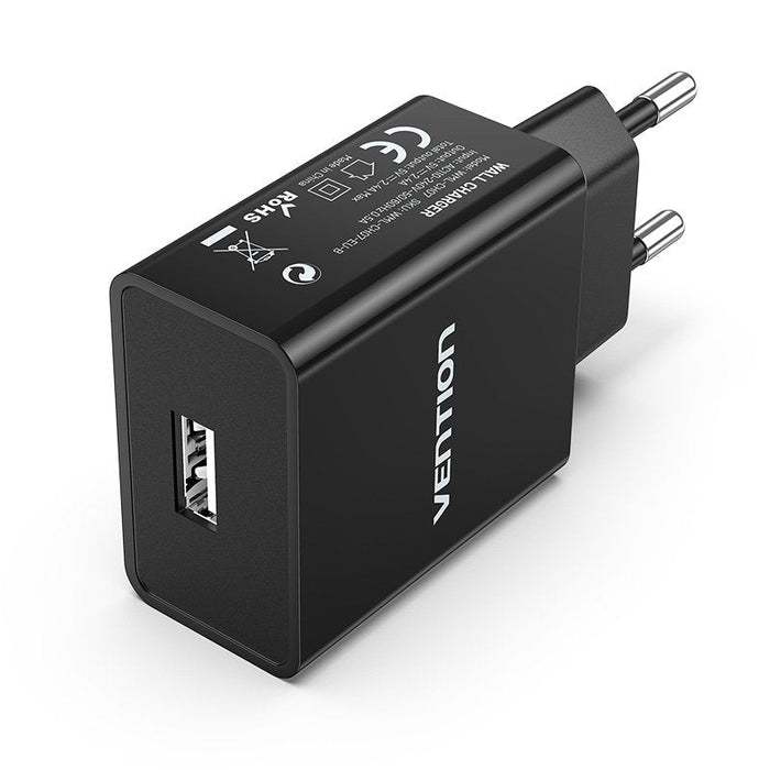 Cargador De Pared Vention Wml-Ch07-Eu-B 1xusb 12w