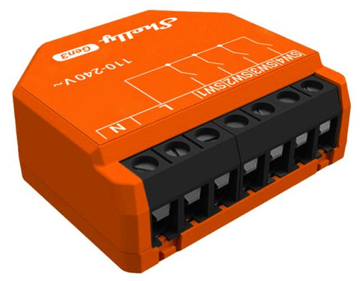 EAN 3800235261828 - Shelly i4 Gen3 alimentación del relé Naranja imagen 1