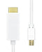 EAN 5714590105407 - ProXtend MDP1.2-HDMI-003W adaptador de cable de vídeo 3 m Mini DisplayPort Blanco imagen 1