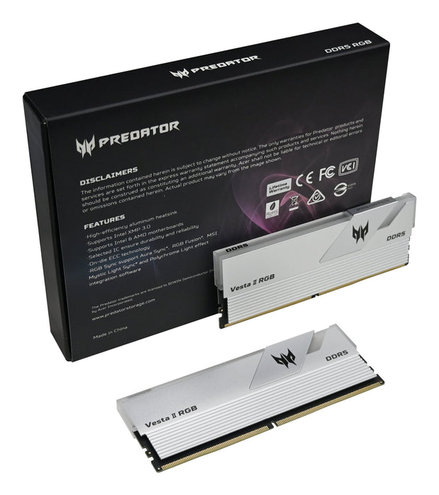 EAN 6955914619791 - Predator VESTA2-32GB-6000-1R8-V9 módulo de memoria 2 x 16 GB DDR5 6000 MT/s 288-pin DIMM imagen 11