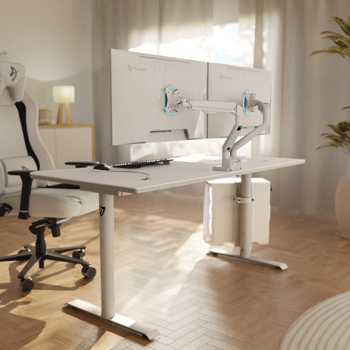 EAN 0850072937342 - Arozzi AZ-ALZARE-NEO-DUO-WT soporte para monitor 86,4 cm (34") Escritorio Blanco imagen 6
