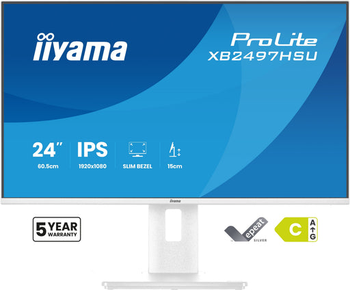EAN 4948570125838 - iiyama ProLite XB2497HSU-W1 pantalla para PC 60,5 cm (23.8") 1920 x 1080 Pixeles Full HD LED Blanco imagen 2