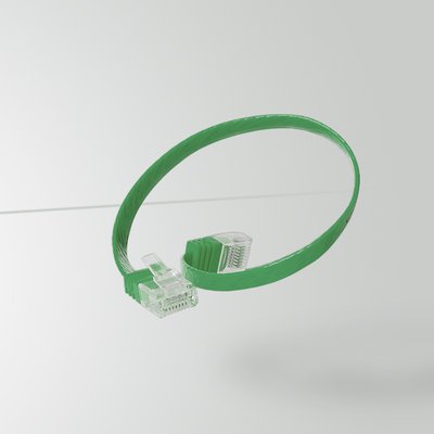 S-Impuls Cable De Red Cat. 6 Plano, U Utp, Verde, 10m