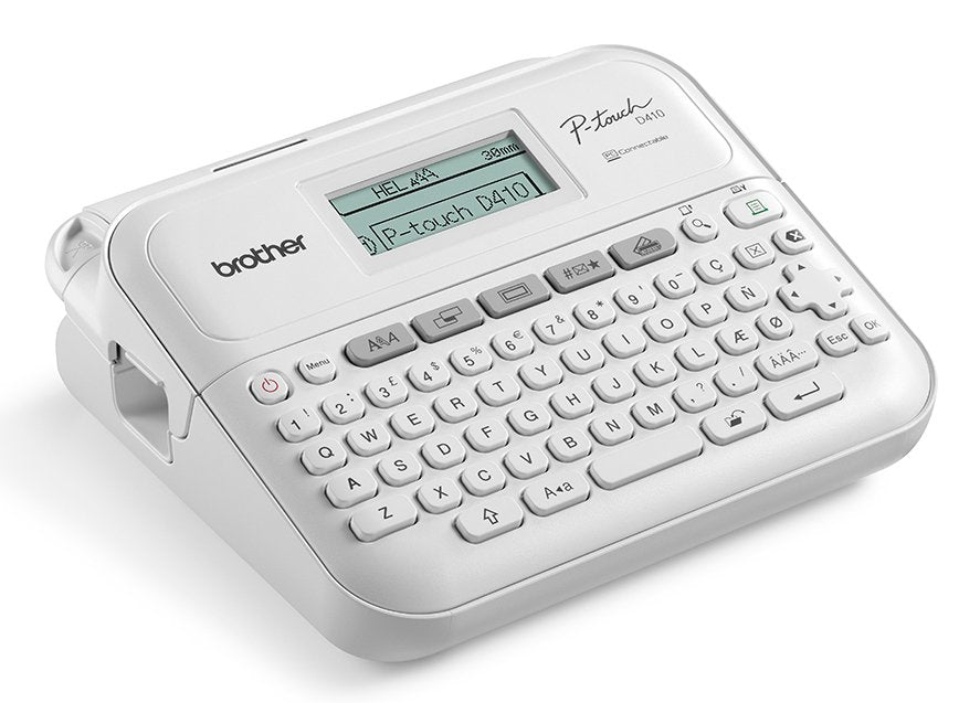 EAN 4977766823449 - Brother PT-D410 impresora de etiquetas Transferencia térmica 180 x 180 DPI 20 mm/s Alámbrico TZe QWERTY imagen 3