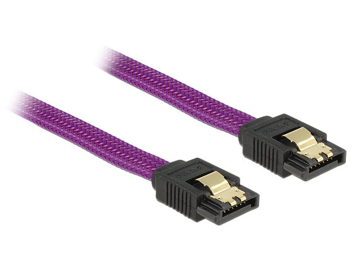 Cable Delock Sata 6 Gb S 100 Cm Violett