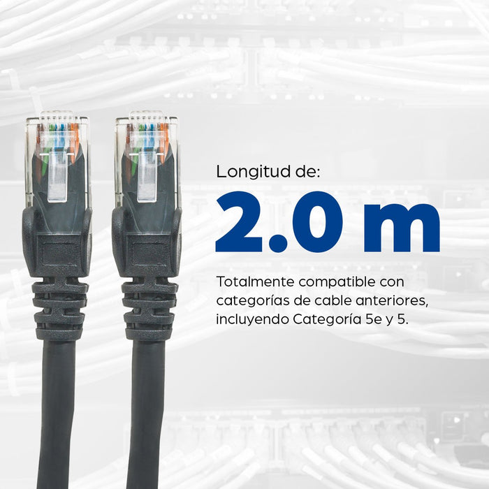 EAN 0766623342063 - Intellinet 342063 cable de red Negro 2 m U/UTP (UTP) imagen 6
