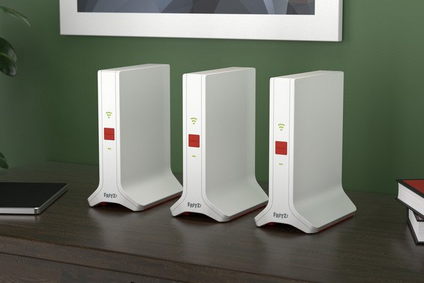 EAN 4023125031090 - Mesh Set FRITZ! 4200 3-pack Edition Inter Doble banda (2,4 GHz / 5 GHz) Wi-Fi 6E (802.11ax) Rojo, Blanco  imagen 12