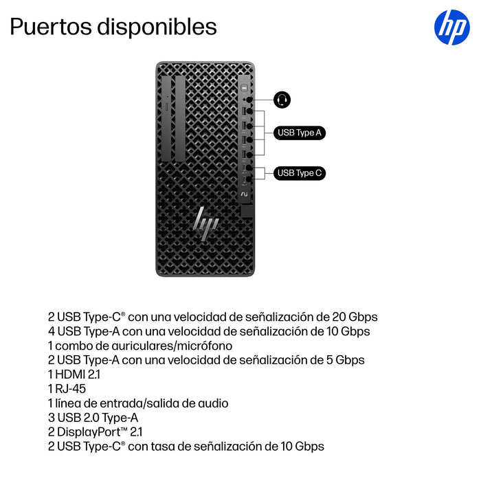 EAN 199764193094 - HP Z1 Tower G1i Desktop PC Wolf Pro Security Edition Intel Core Ultra 7 265 32 GB DDR5-SDRAM 1 TB SSD NVID imagen 4