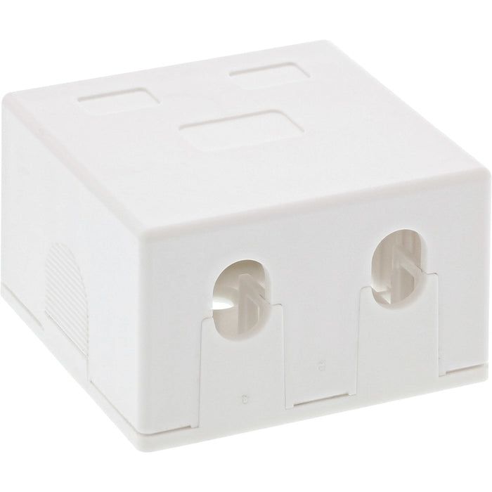 Caja De Montaje En Superficie Inline Para Keystone 2x Rj45, Blanco