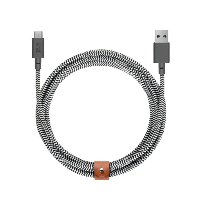 EAN 4895200436324 - Native Union Belt Cable XL cable USB 3 m USB A USB C Negro, Blanco imagen 1