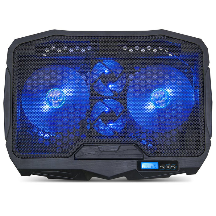 Spirit Of Gamer Soporte Refrigerador Airblade 600 Blue Para Portatiles Hasta 17.3\1 Ventiladores 2x12cm 2x7cm Iluminacion Led 2xusb
