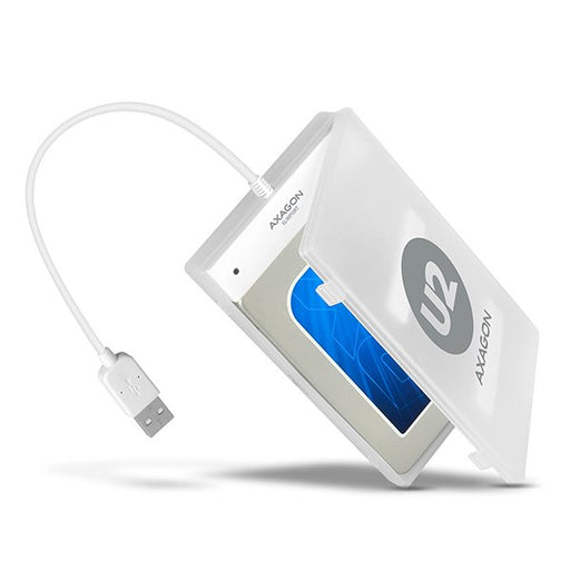 EAN 8595247902566 - Axagon ADSA-1S caja para disco duro externo Carcasa de disco duro/SSD Blanco 2.5" imagen 1