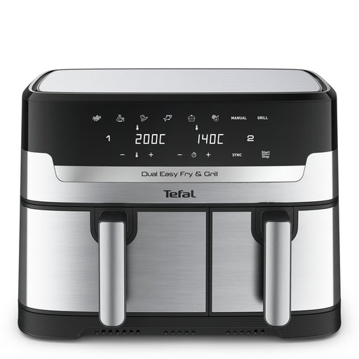 EAN 3045380024236 - Tefal Dual Easy Fry & Grill EY905D Doble 8,3 L Independiente 2700 W Freidora de aire caliente Acero inoxi imagen 2