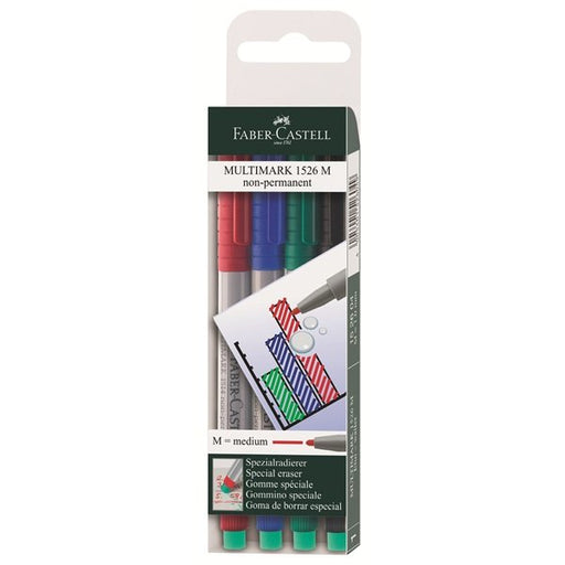 EAN 4005401020936 - Faber-Castell MULTIMARK marcador 4 pieza(s) Negro, Azul, Verde, Rojo imagen 1
