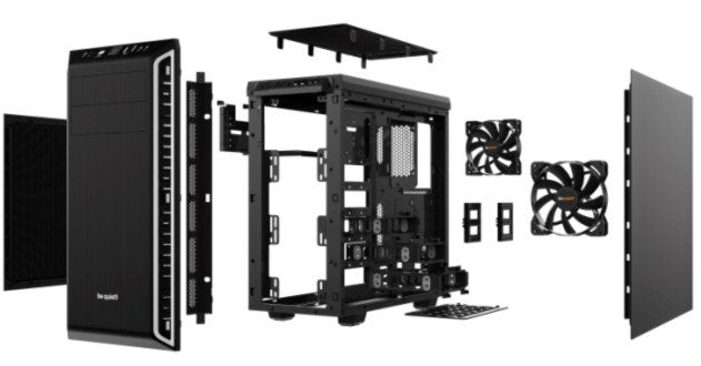 EAN 4260052185421 - be quiet! Pure Base 600 Midi Tower Negro, Plata imagen 3
