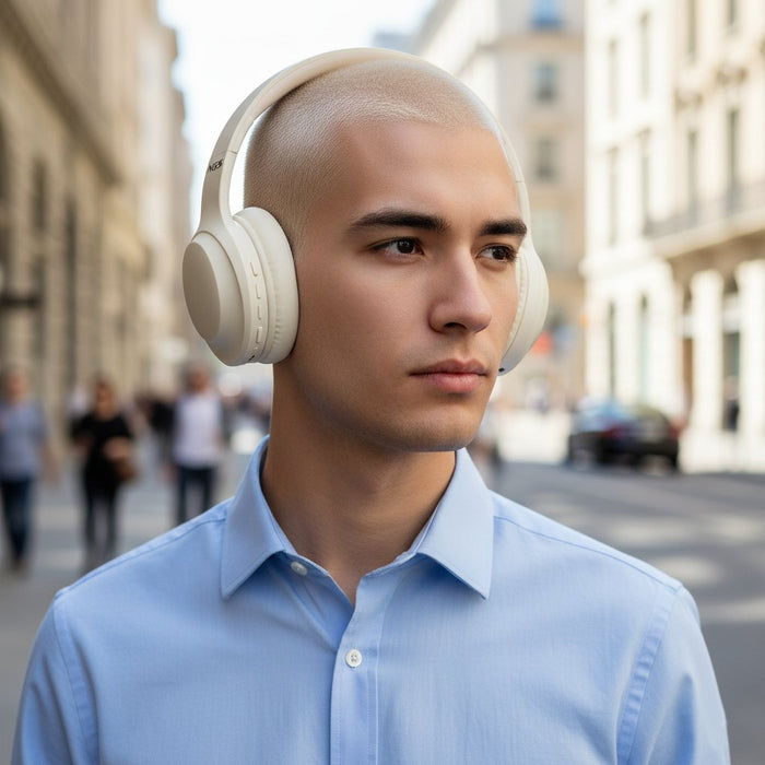 Auriculares Inalámbricos Ngs Artica Glacier Con Micrófono Bluetooth Beiges