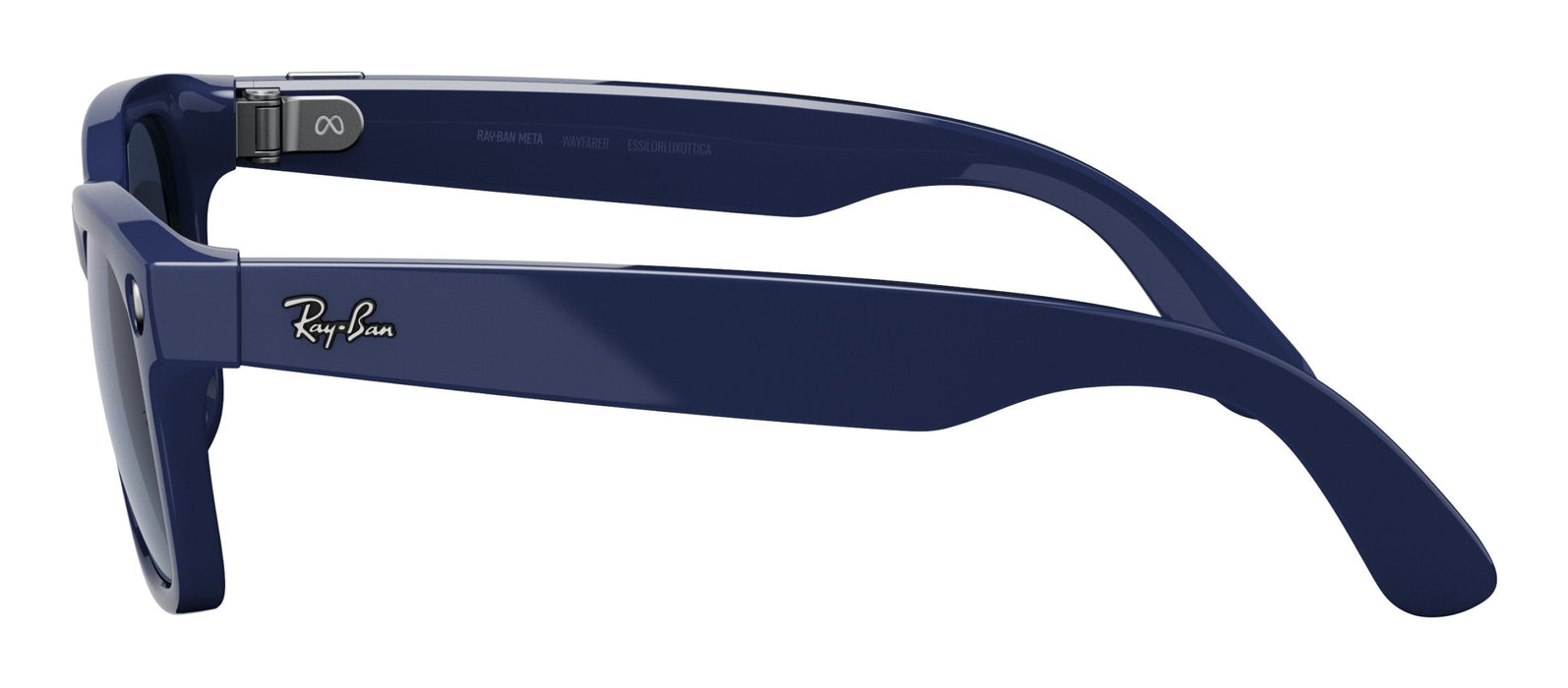 Ray-Ban Meta Wayfarer Gen2 Smart Glasses With Ai, Size 50-22, Clear To Sapphire Lense, Shiny Cosmic Blue Eu