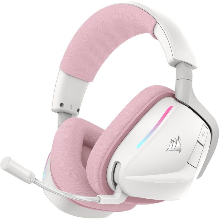 Auriculares Corsair Void V2 Inalámbricos Bluetooth Gaming Con Dolby Atmos, Micrófono Y Carga Rápida Rosa