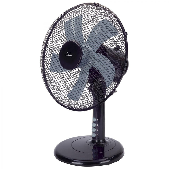 Ventilador Jata De Mesa Vm3124 5 Aspas 34cm Negro