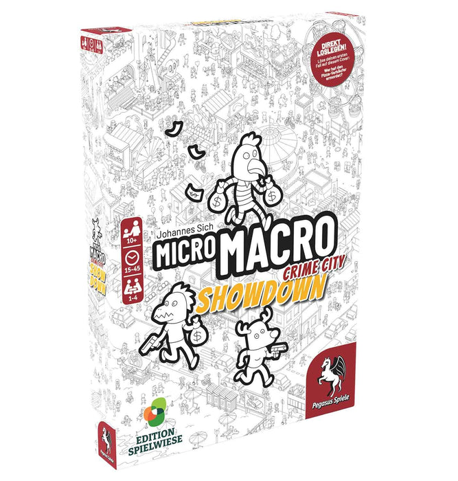 EAN 4250231735851 - Pegasus Spiele MicroMacro: Crime City 4 – Showdown Juego de mesa Familia imagen 1