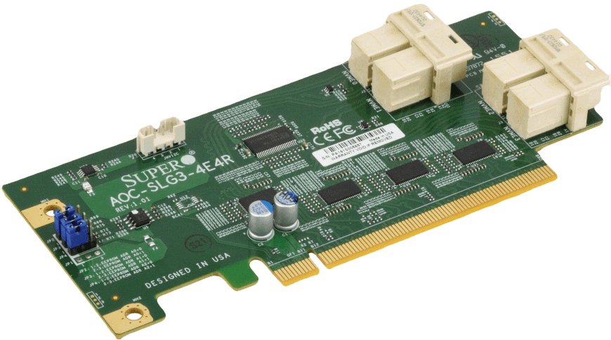 Supermicro Aoc-Slg3-4e4r Tarjeta Y Adaptador De Interfaz Interno Sas